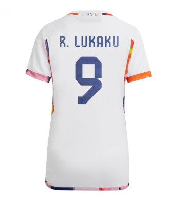 Belgium Romelu Lukaku #9 Replica Away Stadium Shirt for Women World Cup 2022 Short Sleeve